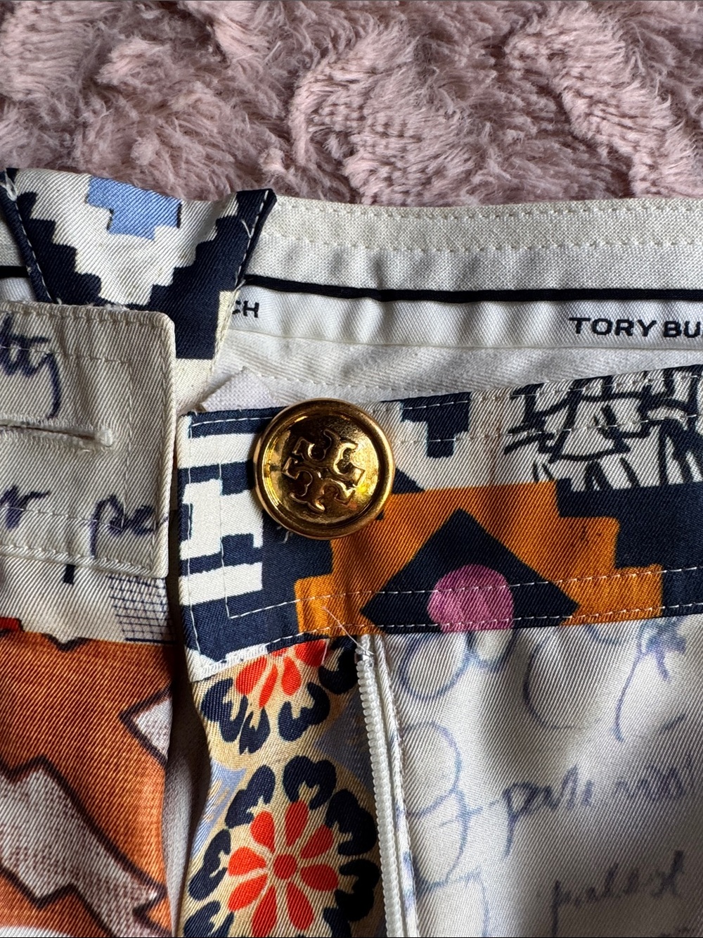 Tory Burch Multicolor Geometric & Floral Wide-Leg pants long sleeve set - Picture 17 of 17